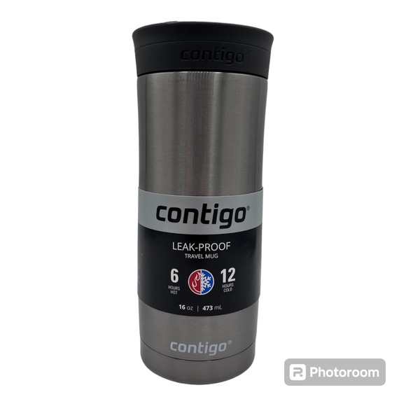Contigo Huron Snap-Seal Leak-Proof Insulated Stainless Steel 16 oz. Travel Mug - Picture 1 of 3